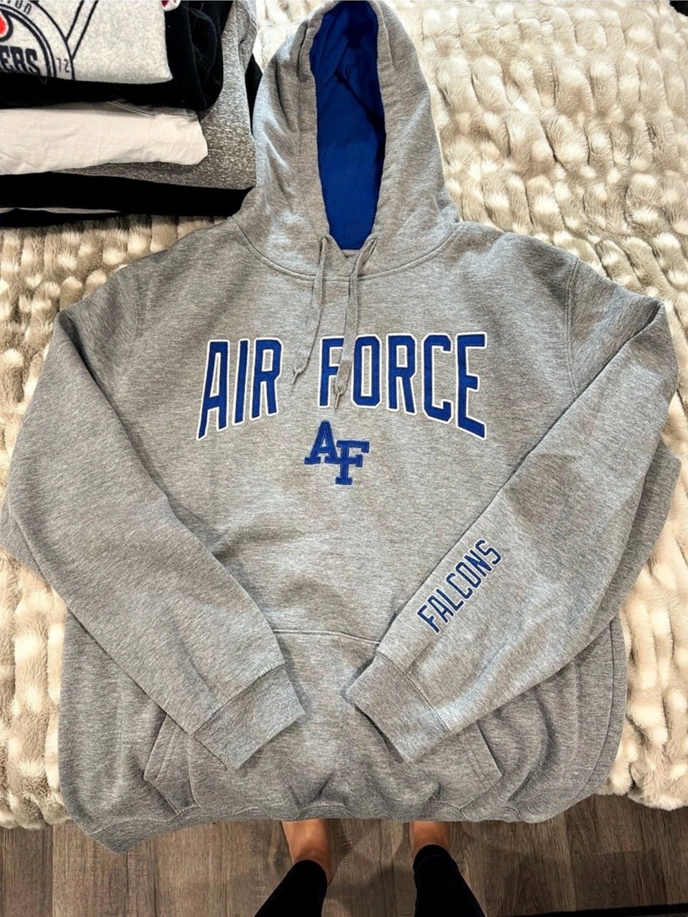 Starter Air Force Gray Blue Size Large Like New